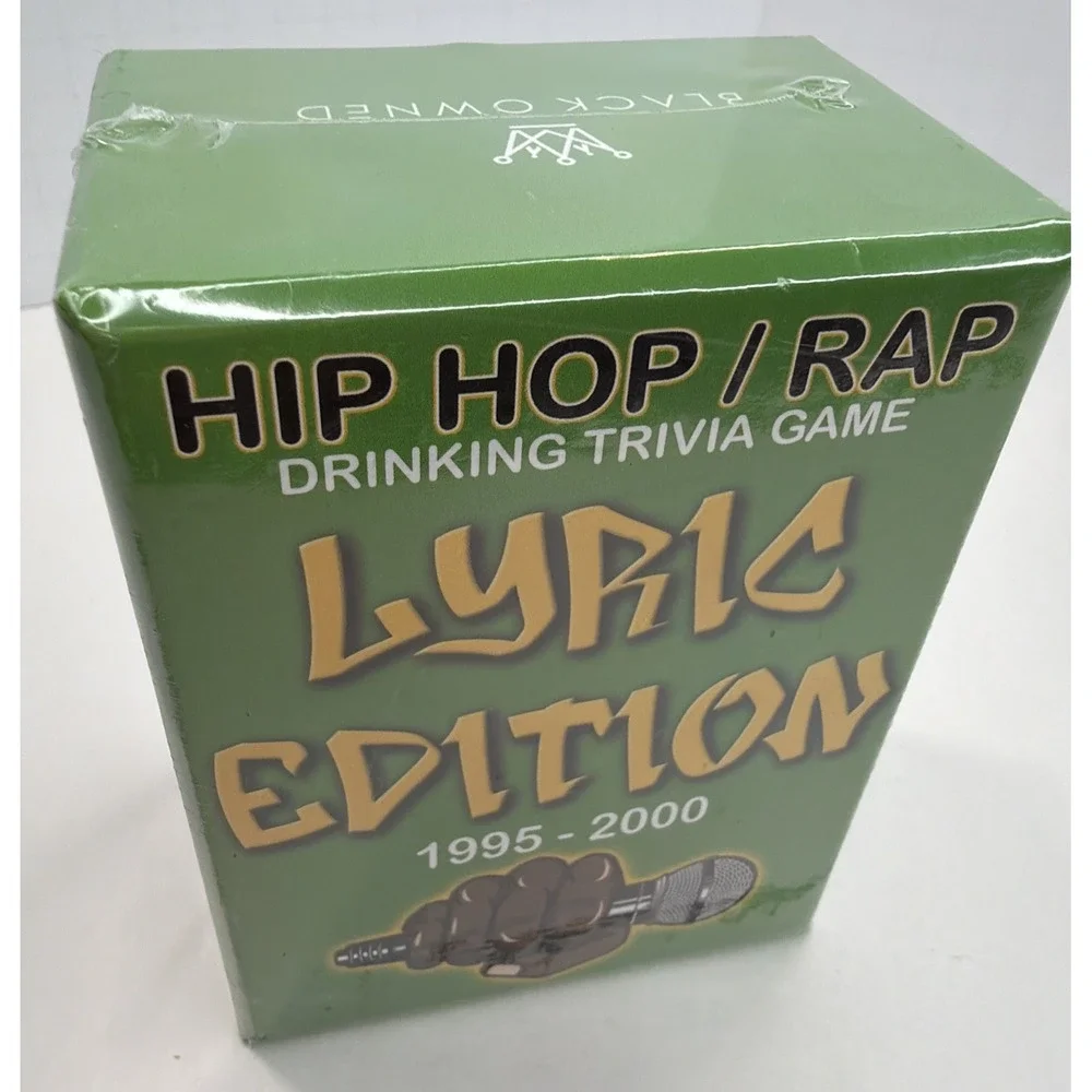 Hip Hop/ Rap Drinking Trivia Game Lyric Edition, 1995-2000 - Sealed New